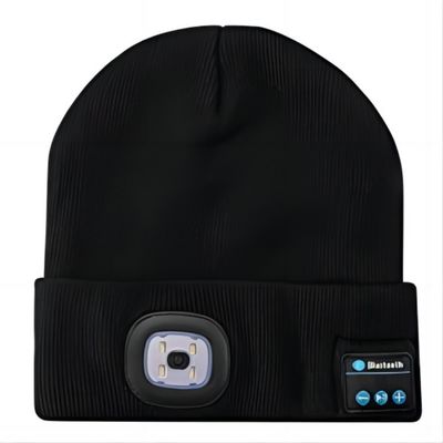 Las manos unisex del LED Beanie With Light USB Rechargable liberan el casquillo del faro de 4 LED