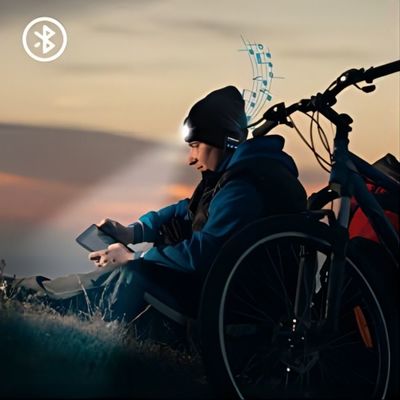 El faro del LED Bluetooth Beanie With, USB unisex Rechargable da a mujeres libres de las linternas hombres los regalos para el papá él marido