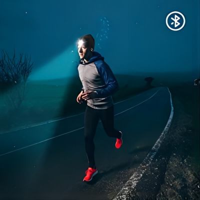Sombrero inalámbrico de los auriculares de Bluetooth de los auriculares de los deportes al aire libre con la antorcha