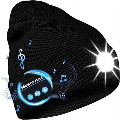 El sombrero video del LED Bluetooth, cámara de vídeo portátil usable de la resolución de 5.0-megapixel HD con música goza del faro para la patrulla