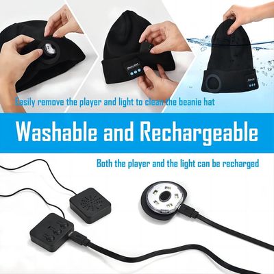 Sombrero video de registración de los auriculares de Bluetooth con la grabación del lazo de la visión nocturna de Headflashlight