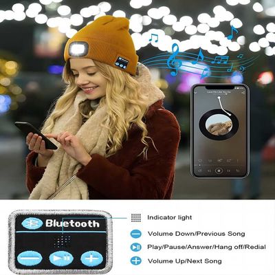 Sombrero gastado de la cámara de Bluetooth Boday usable con horas de vida de batería de la visión nocturna 4 - 6