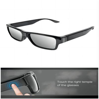 gafas de seguridad de la grabación de vídeo del interruptor del tacto 1080P con el control remoto
