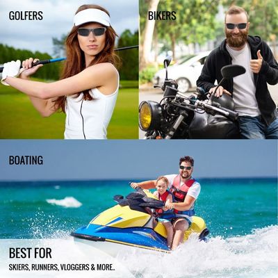 Gafas de sol video de Bluetooth de la grabación de vídeo
