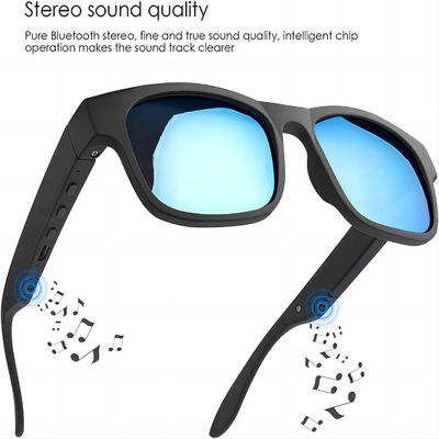 Prenda impermeable de llamada libre de la radio de Bluetooth de las gafas de sol del oído de las manos abiertas elegantes de la música