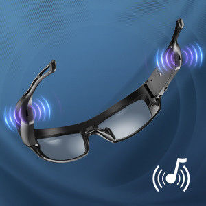 gafas de sol video 450mAh de 1920*1080P Bluetooth con formato de la foto JPEG