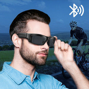 gafas de sol video 450mAh de 1920*1080P Bluetooth con formato de la foto JPEG