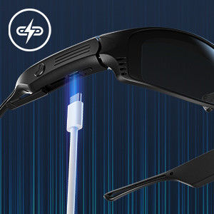 1920*1080P Bluetooth se divierte las llamadas de teléfono abiertas de la música del oído de las gafas de sol video para el montar a caballo 